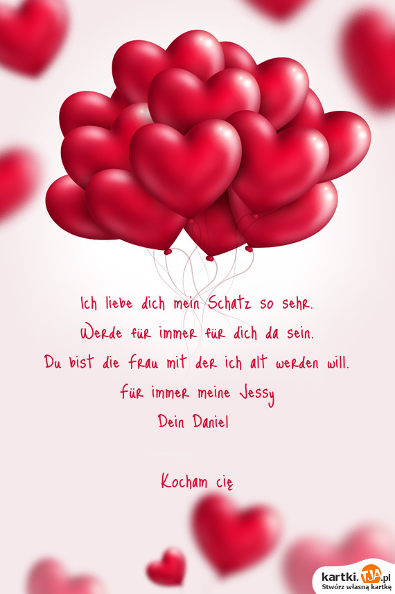 Ich Liebe Dich Mein Schatz So Sehr Darmowe Kartki